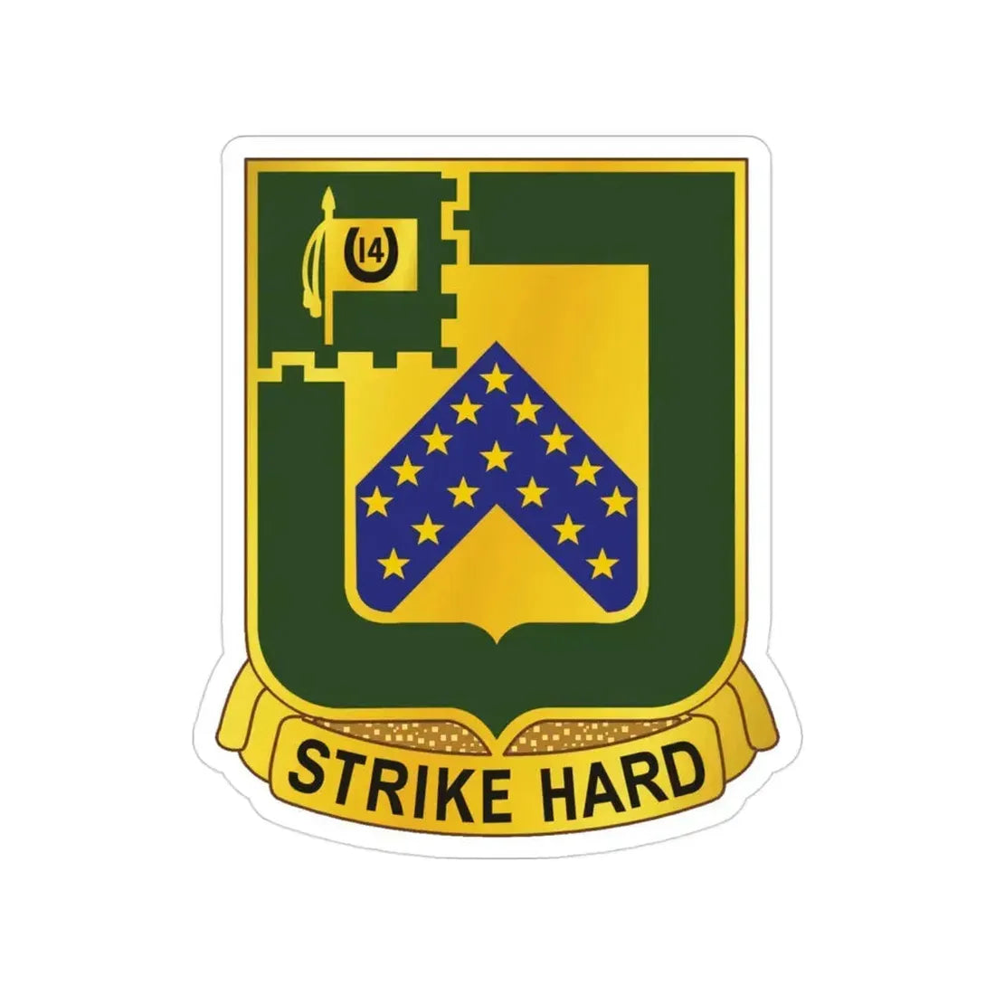 16 Cavalry Regiment (U.S. Army) Transparent STICKER Die-Cut Vinyl Decal 3 Inch - The Sticker Space