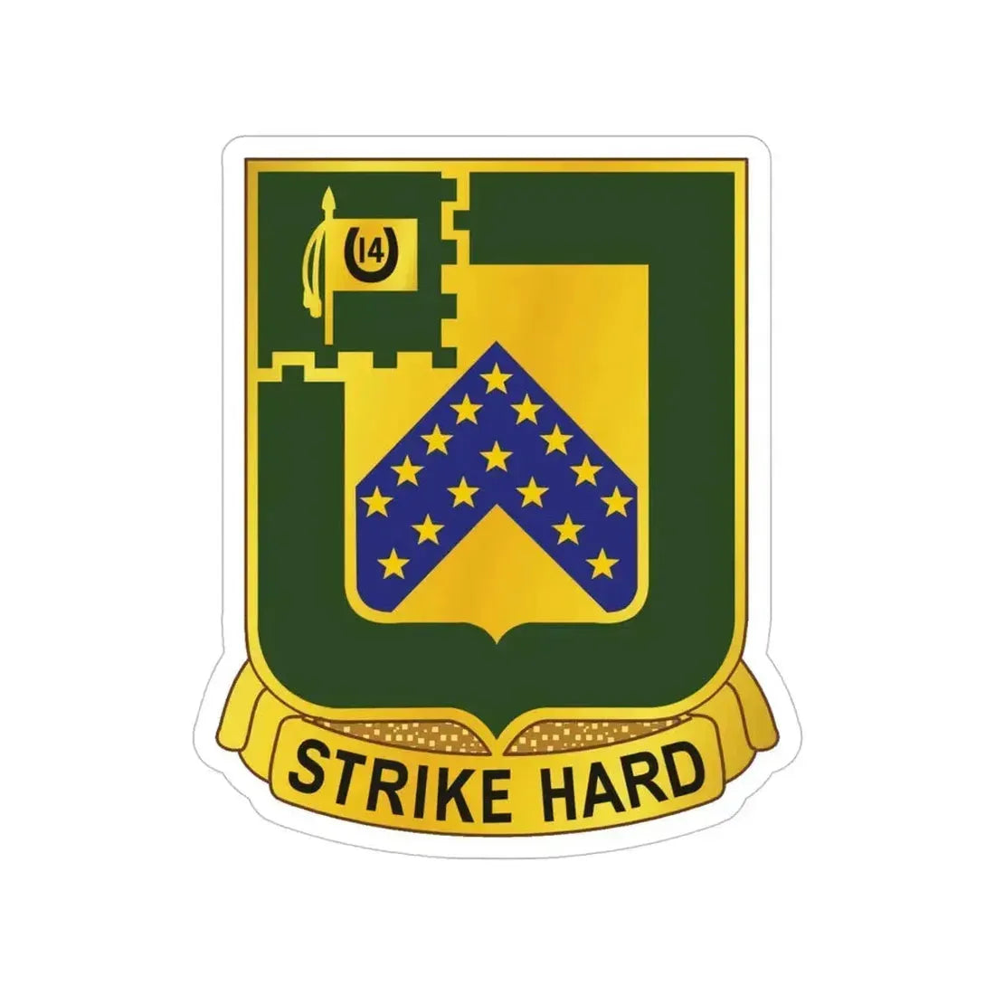 16 Cavalry Regiment (U.S. Army) Transparent STICKER Die-Cut Vinyl Decal 5 Inch - The Sticker Space