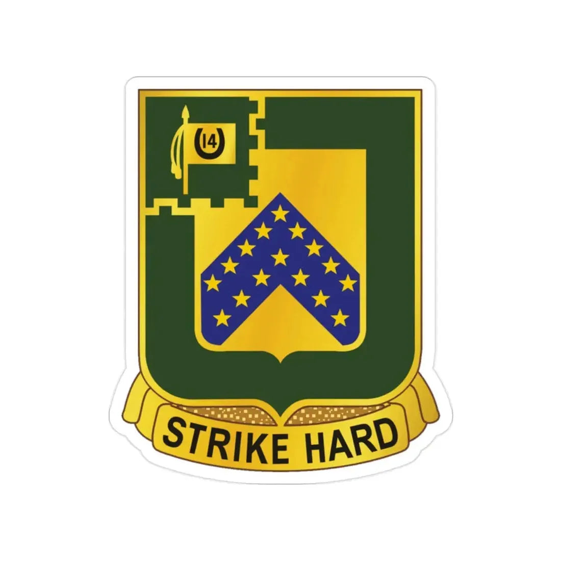 16 Cavalry Regiment (U.S. Army) Transparent STICKER Die-Cut Vinyl Decal - The Sticker Space