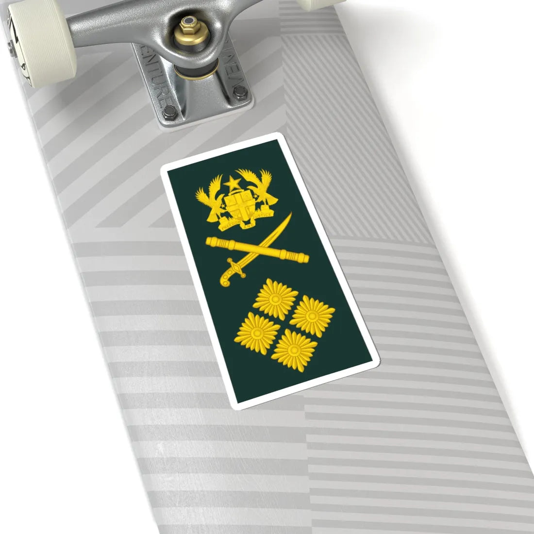 16 Ghana Army GEN (Ghana) (Military Rank) STICKER Vinyl Kiss-Cut Decal - The Sticker Space