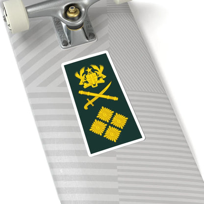 16 Ghana Army GEN (Ghana) (Military Rank) STICKER Vinyl Kiss-Cut Decal - The Sticker Space