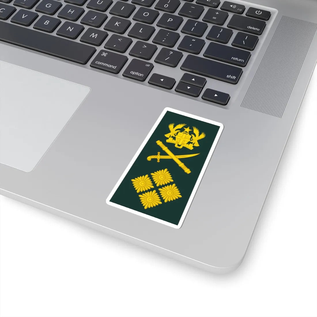 16 Ghana Army GEN (Ghana) (Military Rank) STICKER Vinyl Kiss-Cut Decal - The Sticker Space