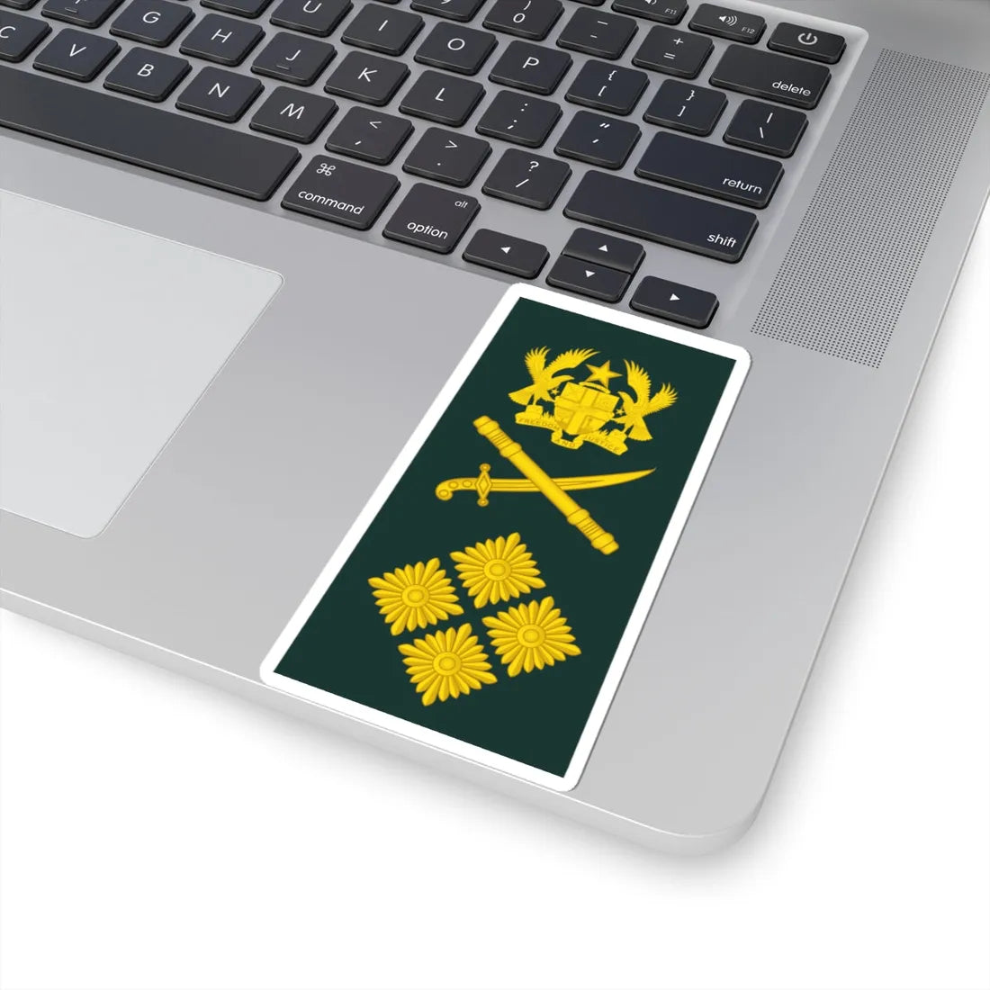 16 Ghana Army GEN (Ghana) (Military Rank) STICKER Vinyl Kiss-Cut Decal - The Sticker Space