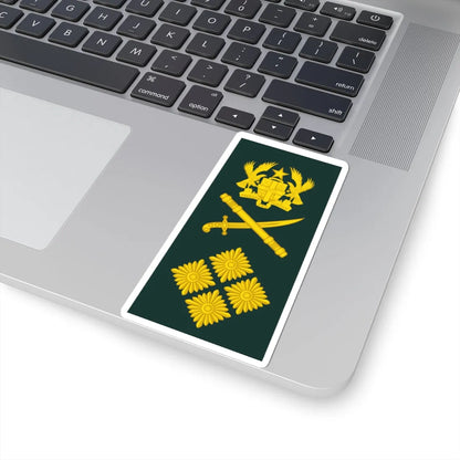 16 Ghana Army GEN (Ghana) (Military Rank) STICKER Vinyl Kiss-Cut Decal - The Sticker Space