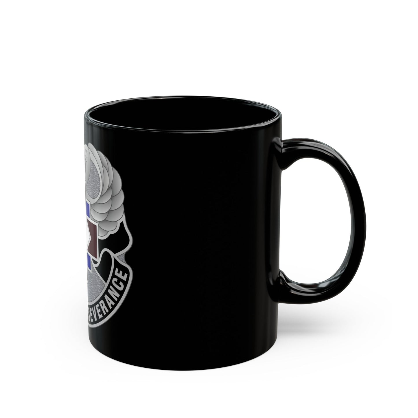 16 Hospital Center (U.S. Army) Black Coffee Mug-The Sticker Space