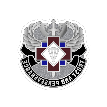 16 Hospital Center (U.S. Army) REVERSE PRINT Transparent STICKER-4" × 4"-The Sticker Space