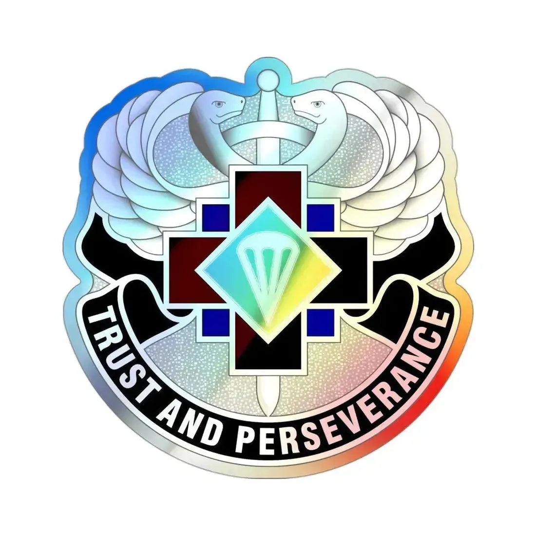 16 Hospital Center (U.S. Army) Holographic STICKER Die-Cut Vinyl Decal 3 Inch Holographic - The Sticker Space