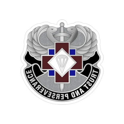 16 Hospital Center (U.S. Army) REVERSE PRINT Transparent Die-Cut STICKER 2 Inch Die-Cut Transparent - The Sticker Space