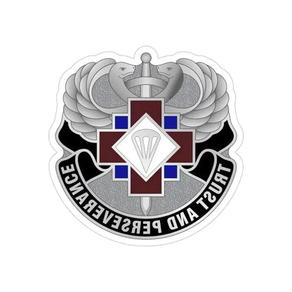 16 Hospital Center (U.S. Army) REVERSE PRINT Transparent Die-Cut STICKER 5 Inch Die-Cut Transparent - The Sticker Space