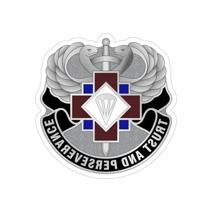 16 Hospital Center (U.S. Army) REVERSE PRINT Transparent Die-Cut STICKER 6 Inch Die-Cut Transparent - The Sticker Space