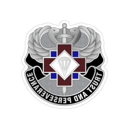 16 Hospital Center (U.S. Army) REVERSE PRINT Transparent Die-Cut STICKER - The Sticker Space
