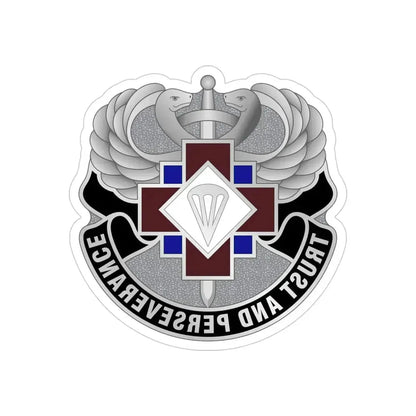 16 Hospital Center (U.S. Army) REVERSE PRINT Transparent Die-Cut STICKER - The Sticker Space