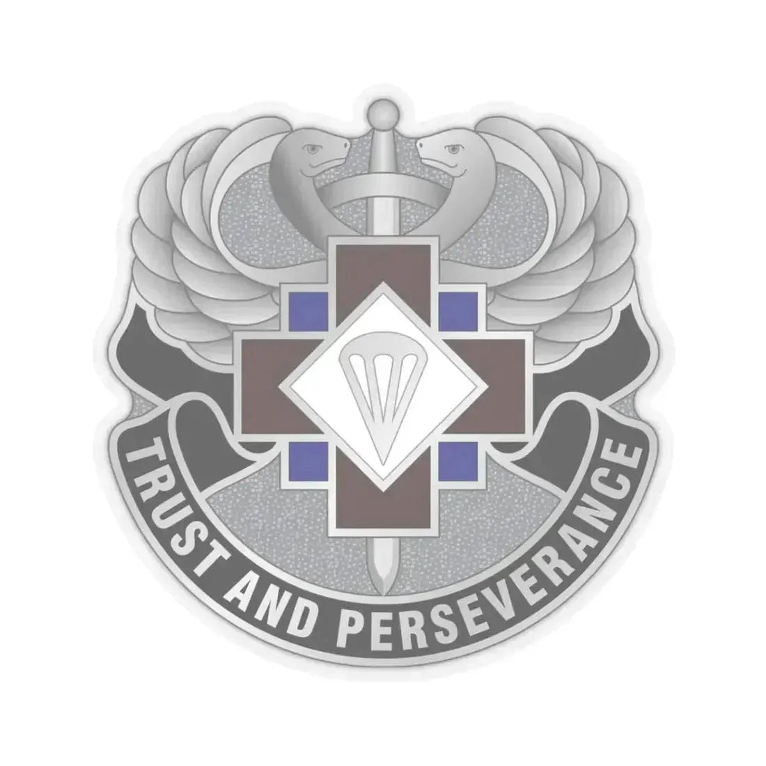 16 Hospital Center (U.S. Army) STICKER Vinyl Kiss-Cut Decal 3 Inch Transparent - The Sticker Space