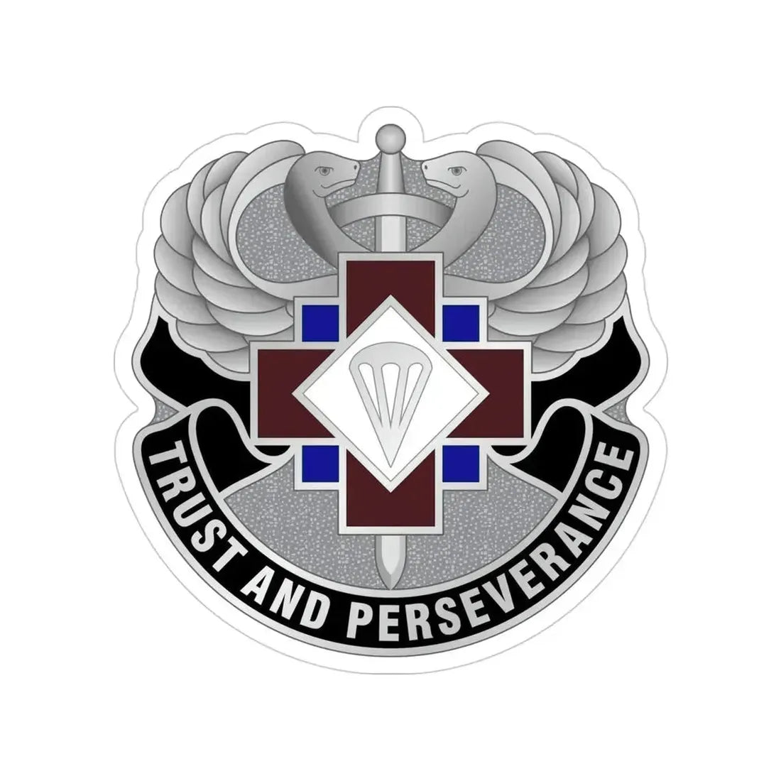 16 Hospital Center (U.S. Army) Transparent STICKER Die-Cut Vinyl Decal 4 Inch - The Sticker Space