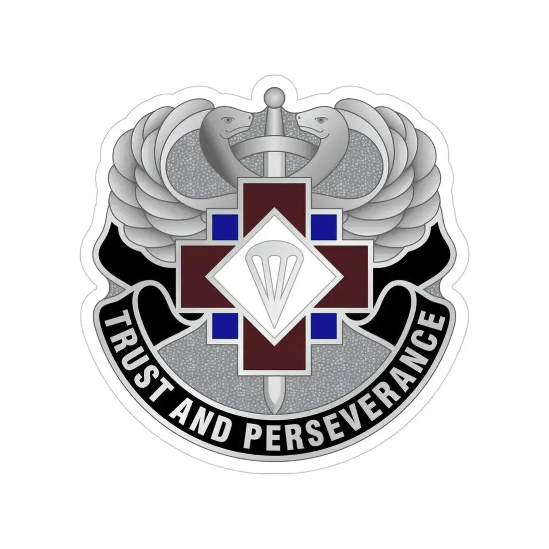 16 Hospital Center (U.S. Army) Transparent STICKER Die-Cut Vinyl Decal 5 Inch - The Sticker Space