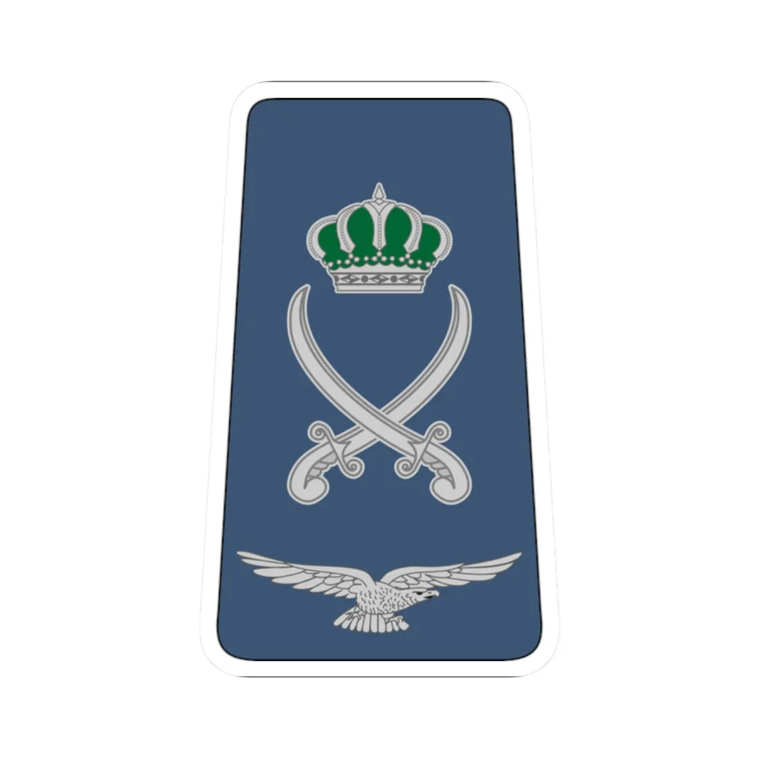 16. JAF LG (Jordan) (Military Rank) STICKER Vinyl Kiss-Cut Decal 2 Inch White - The Sticker Space