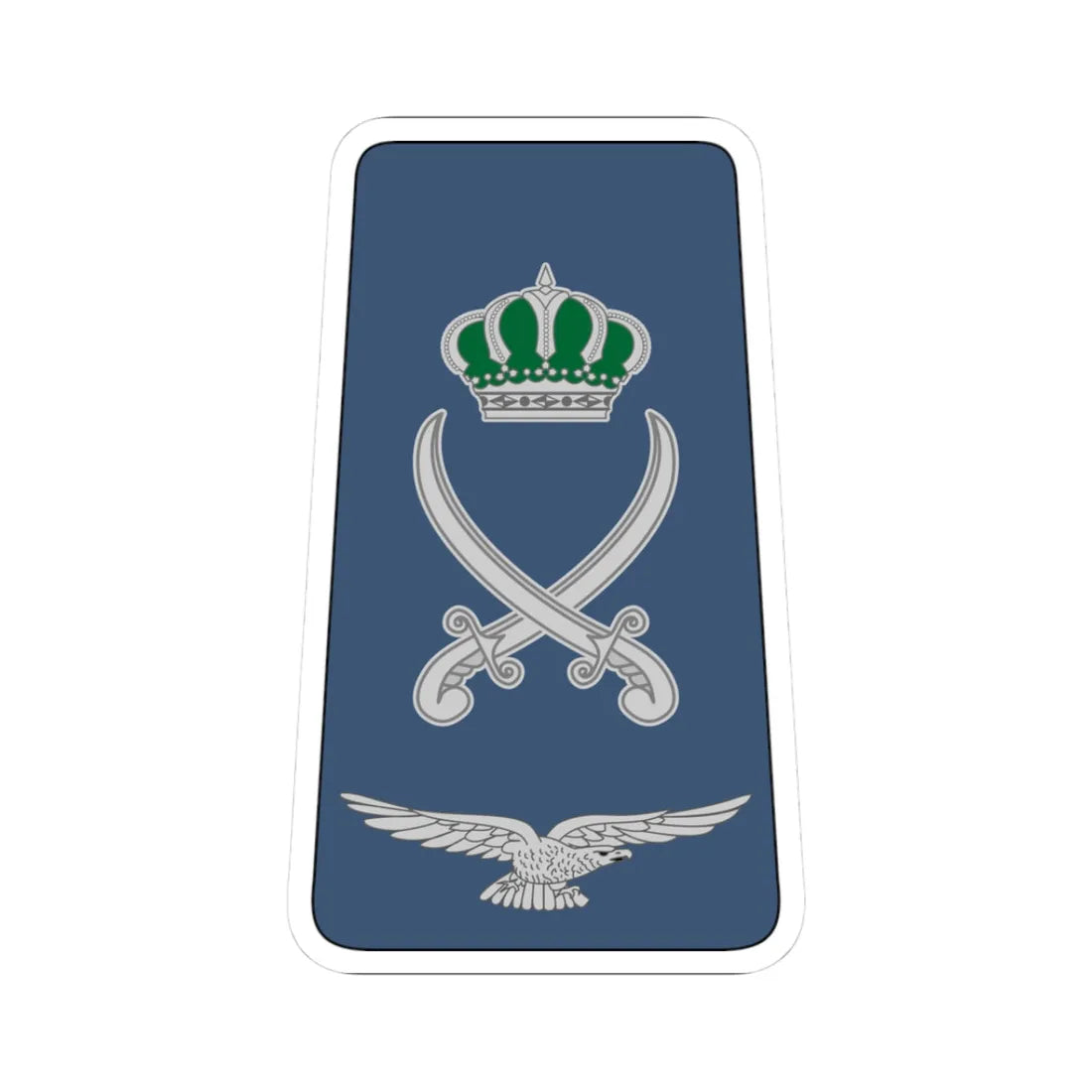 16. JAF LG (Jordan) (Military Rank) STICKER Vinyl Kiss-Cut Decal 3 Inch White - The Sticker Space