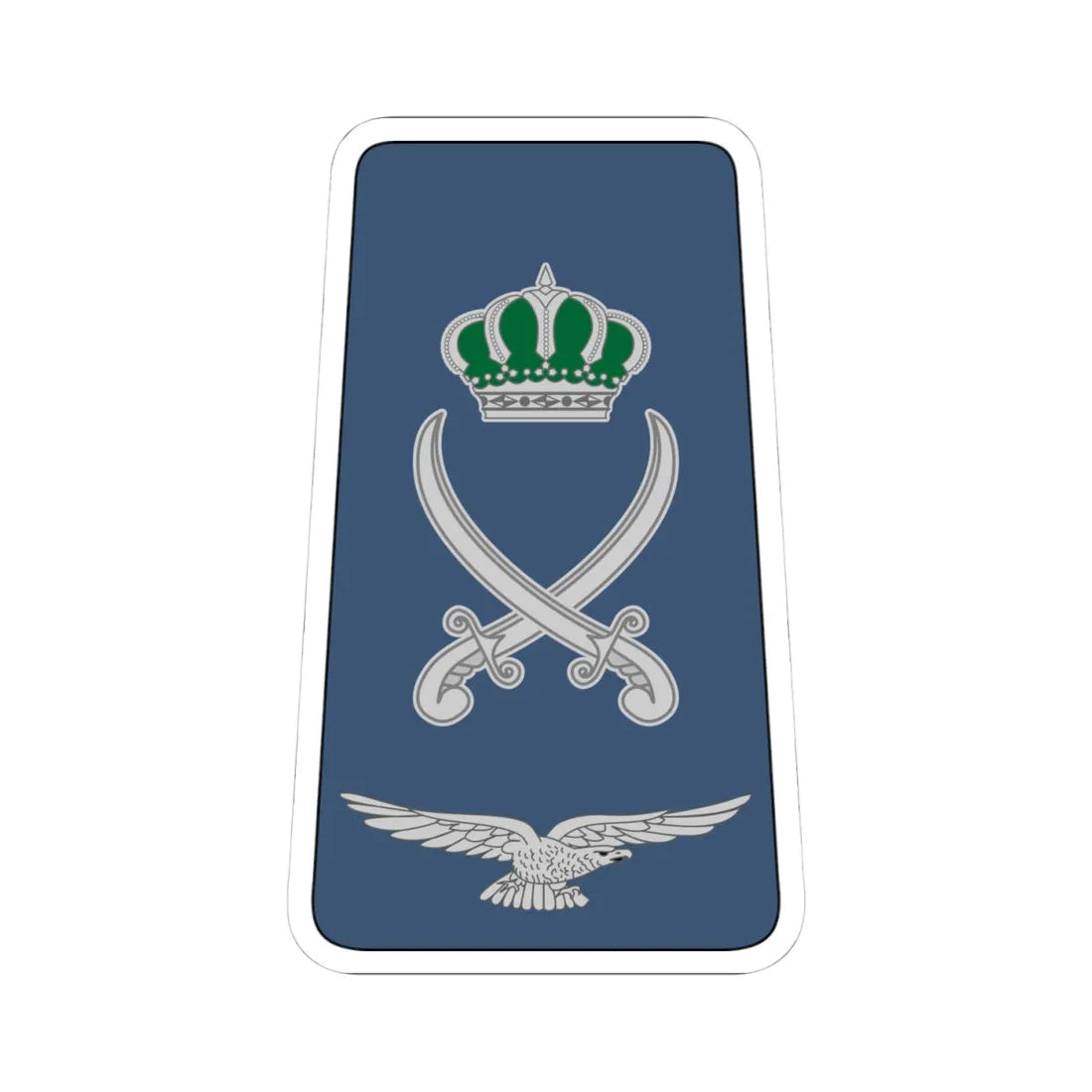 16. JAF LG (Jordan) (Military Rank) STICKER Vinyl Kiss-Cut Decal 4 Inch White - The Sticker Space