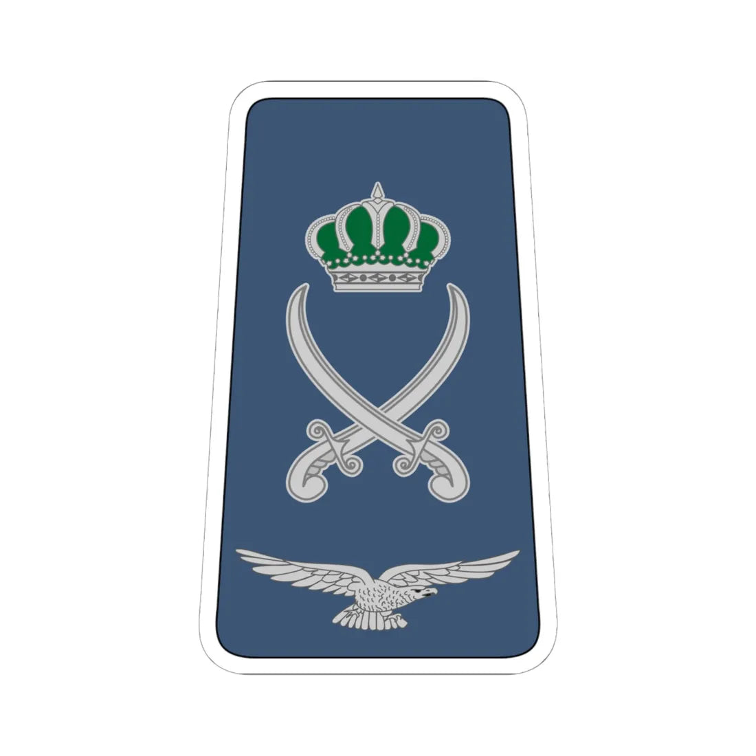 16. JAF LG (Jordan) (Military Rank) STICKER Vinyl Kiss-Cut Decal 6 Inch White - The Sticker Space