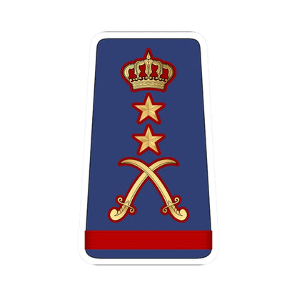 16. KAF GEN (Kuwait) (Military Rank) STICKER Vinyl Kiss-Cut Decal 2 Inch White - The Sticker Space
