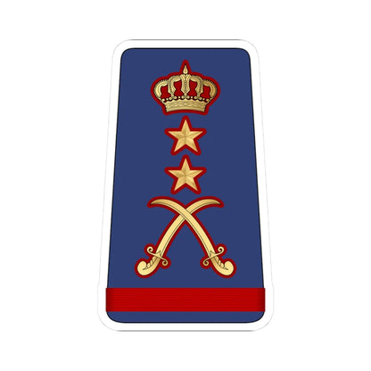 16. KAF GEN (Kuwait) (Military Rank) STICKER Vinyl Kiss-Cut Decal 3 Inch White - The Sticker Space