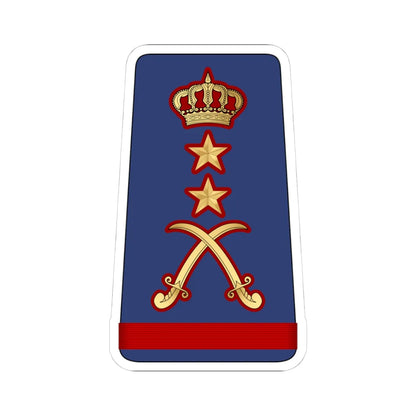16. KAF GEN (Kuwait) (Military Rank) STICKER Vinyl Kiss-Cut Decal 4 Inch White - The Sticker Space