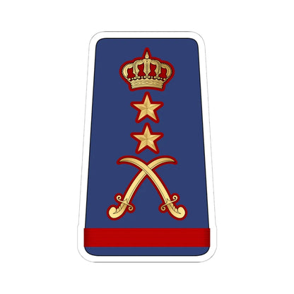 16. KAF GEN (Kuwait) (Military Rank) STICKER Vinyl Kiss-Cut Decal 6 Inch White - The Sticker Space