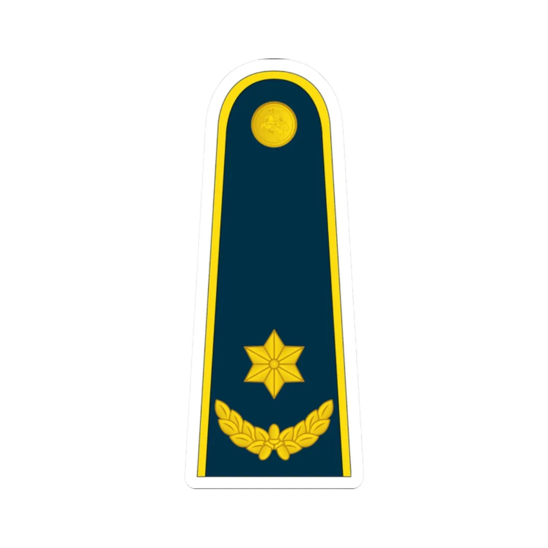 16 Lithuania Air Force MAJ (Lithuania) (Military Rank) STICKER Vinyl Kiss-Cut Decal 2 Inch White - The Sticker Space