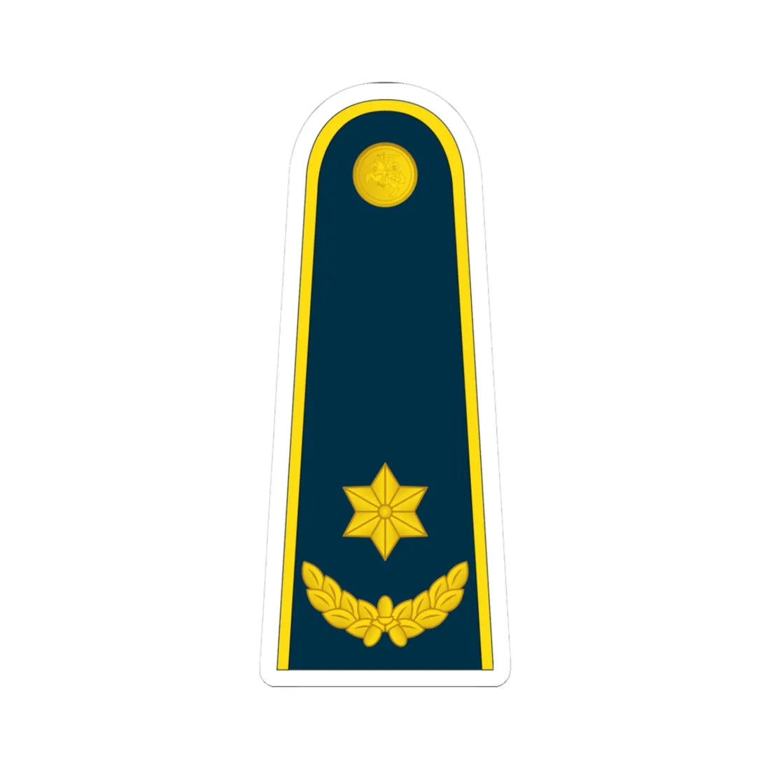 16 Lithuania Air Force MAJ (Lithuania) (Military Rank) STICKER Vinyl Kiss-Cut Decal 3 Inch White - The Sticker Space