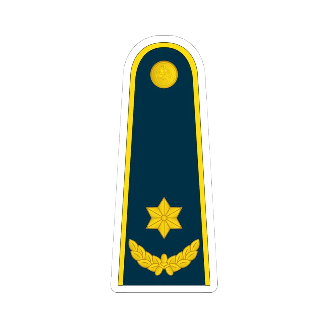 16 Lithuania Air Force MAJ (Lithuania) (Military Rank) STICKER Vinyl Kiss-Cut Decal 4 Inch White - The Sticker Space
