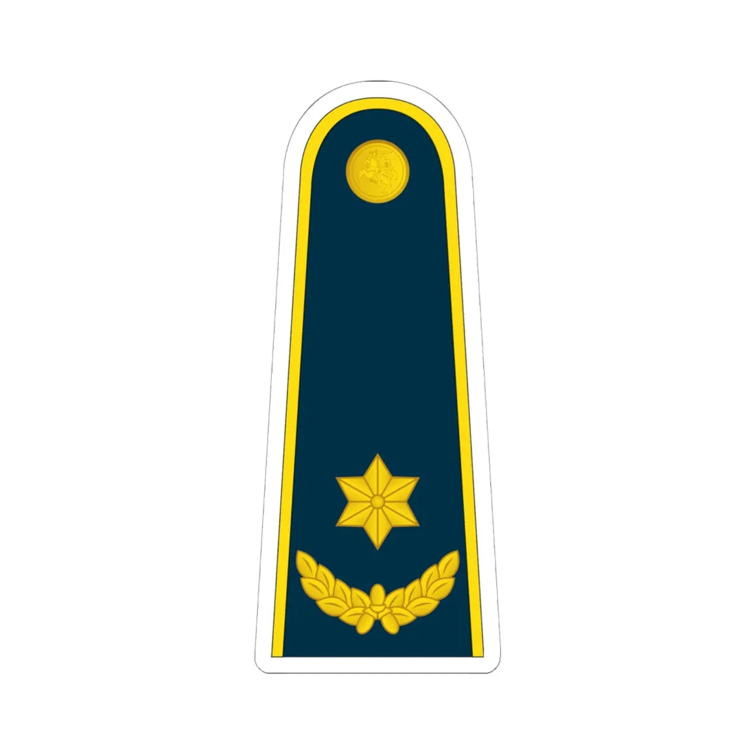 16 Lithuania Air Force MAJ (Lithuania) (Military Rank) STICKER Vinyl Kiss-Cut Decal 6 Inch White - The Sticker Space