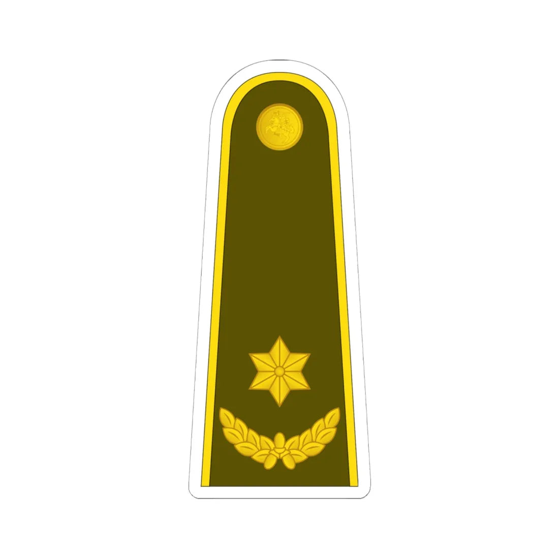 16 Lithuania Army MAJ (Lithuania) (Military Rank) STICKER Vinyl Kiss-Cut Decal 6 Inch White - The Sticker Space