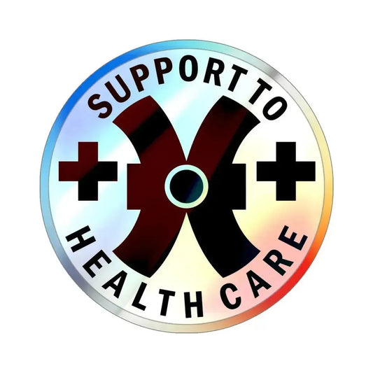 16 Medical Battalion (U.S. Army) Holographic STICKER Die-Cut Vinyl Decal 6 Inch Holographic - The Sticker Space