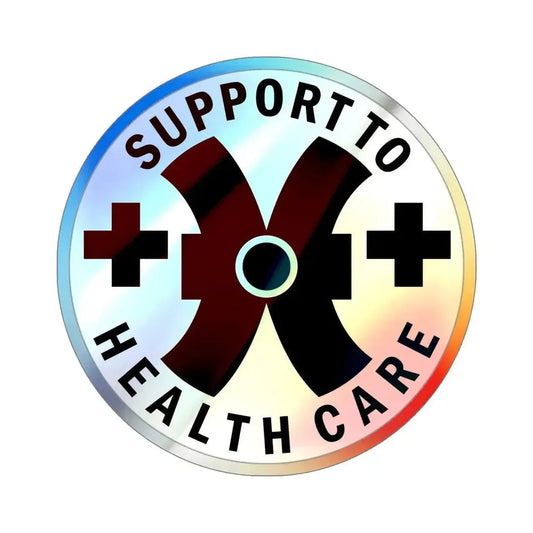 16 Medical Battalion (U.S. Army) Holographic STICKER Die-Cut Vinyl Decal 6 Inch Holographic - The Sticker Space