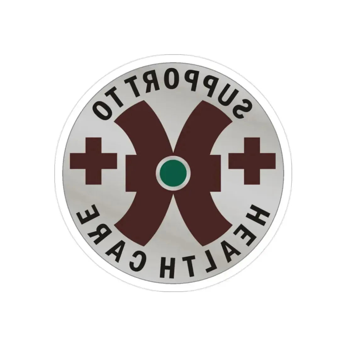 16 Medical Battalion (U.S. Army) REVERSE PRINT Transparent Die-Cut STICKER - The Sticker Space