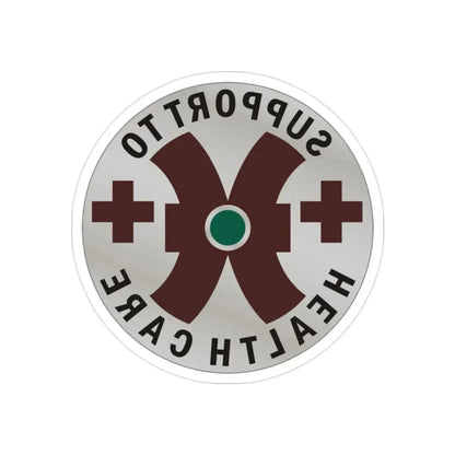 16 Medical Battalion (U.S. Army) REVERSE PRINT Transparent Die-Cut STICKER - The Sticker Space