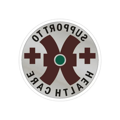 16 Medical Battalion (U.S. Army) REVERSE PRINT Transparent Die-Cut STICKER - The Sticker Space