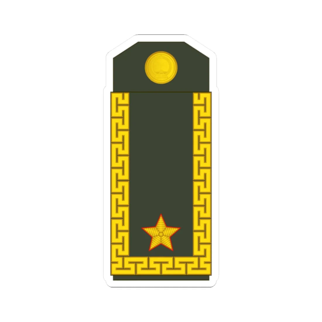 16 Mongolian Army BG (Mongolia) (Military Rank) STICKER Vinyl Kiss-Cut Decal 2 Inch White - The Sticker Space