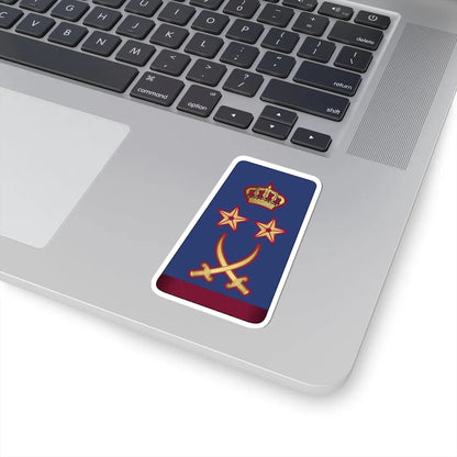 16. QEAF GEN (Qatar) (Military Rank) STICKER Vinyl Kiss-Cut Decal - The Sticker Space