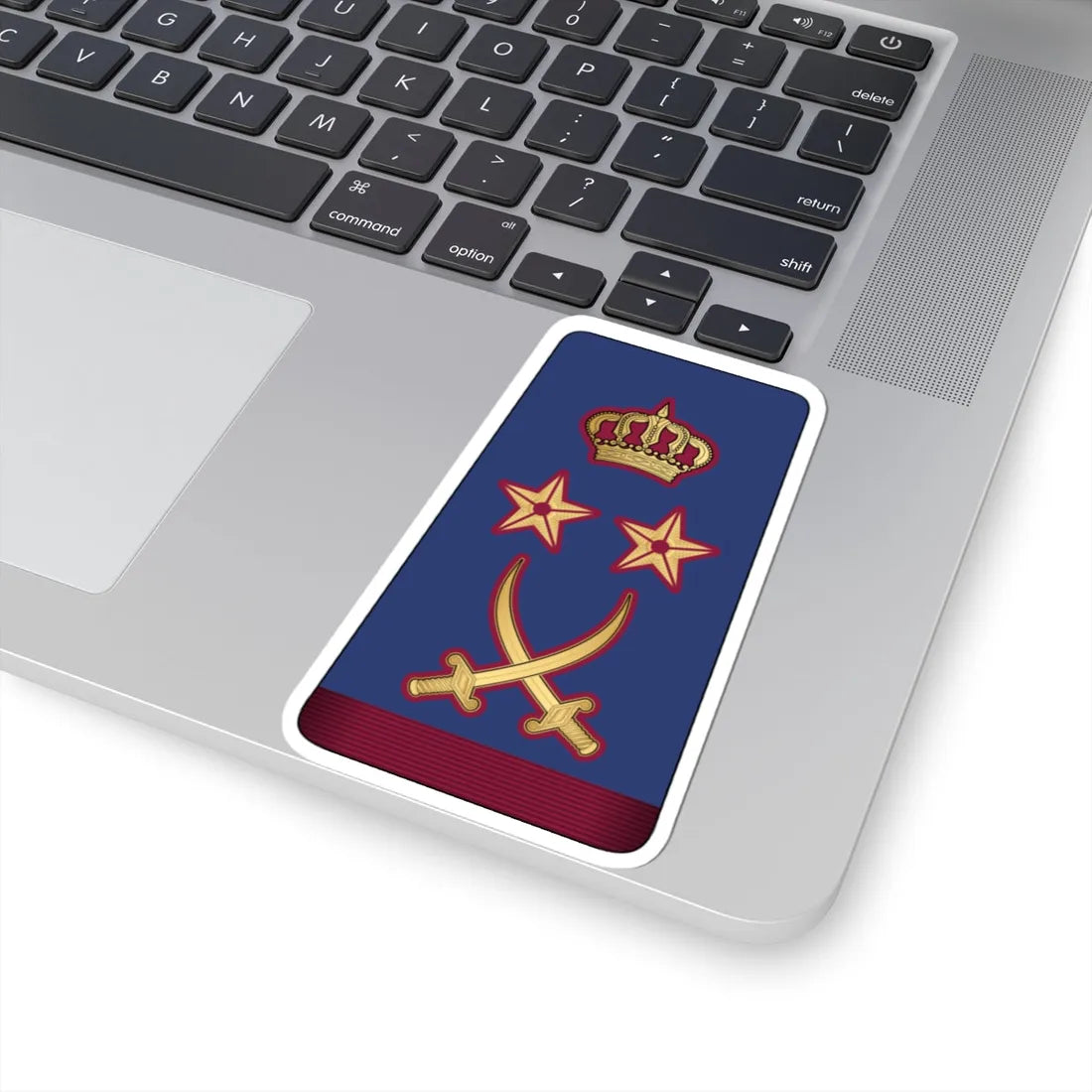 16. QEAF GEN (Qatar) (Military Rank) STICKER Vinyl Kiss-Cut Decal - The Sticker Space