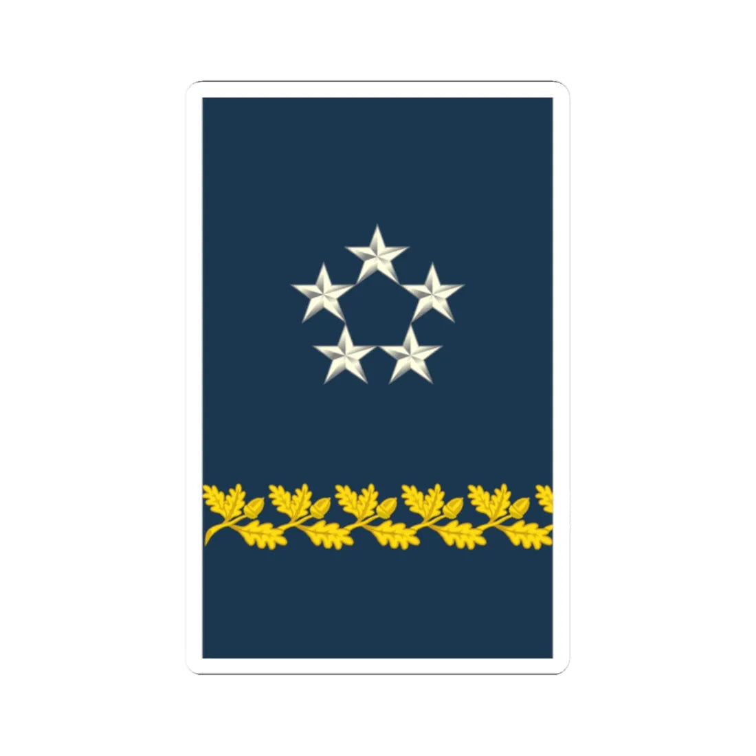 16 US Army Mess Uniform GA (United States) (Military Rank) STICKER Vinyl Kiss-Cut Decal 2 Inch White - The Sticker Space