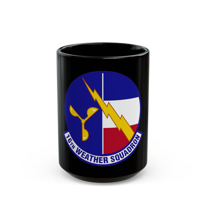 16 Weather Squadron AFWA (U.S. Air Force) Black Coffee Mug-15oz-The Sticker Space