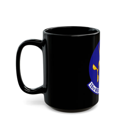 16 Weather Squadron AFWA (U.S. Air Force) Black Coffee Mug-The Sticker Space