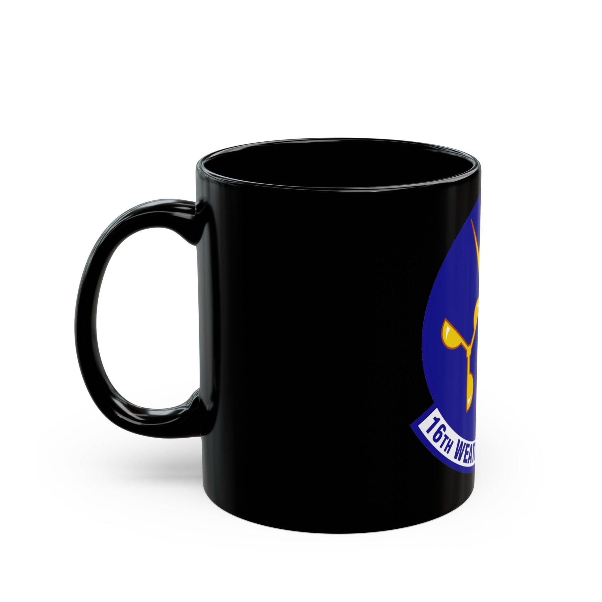 16 Weather Squadron AFWA (U.S. Air Force) Black Coffee Mug-The Sticker Space