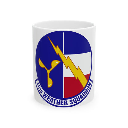 16 Weather Squadron AFWA (U.S. Air Force) White Coffee Mug-11oz-The Sticker Space