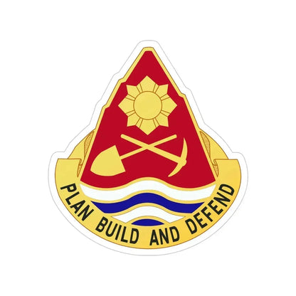 160 Engineer Group (U.S. Army) Transparent STICKER Die-Cut Vinyl Decal 5 Inch - The Sticker Space