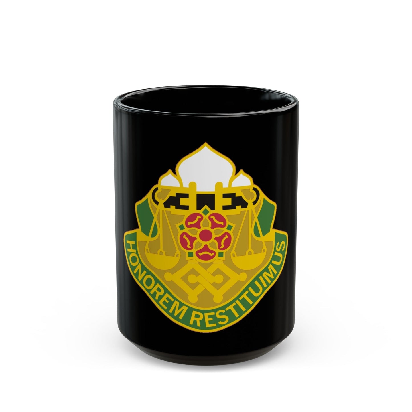 160 Military Police Battalion (U.S. Army) Black Coffee Mug-15oz-The Sticker Space