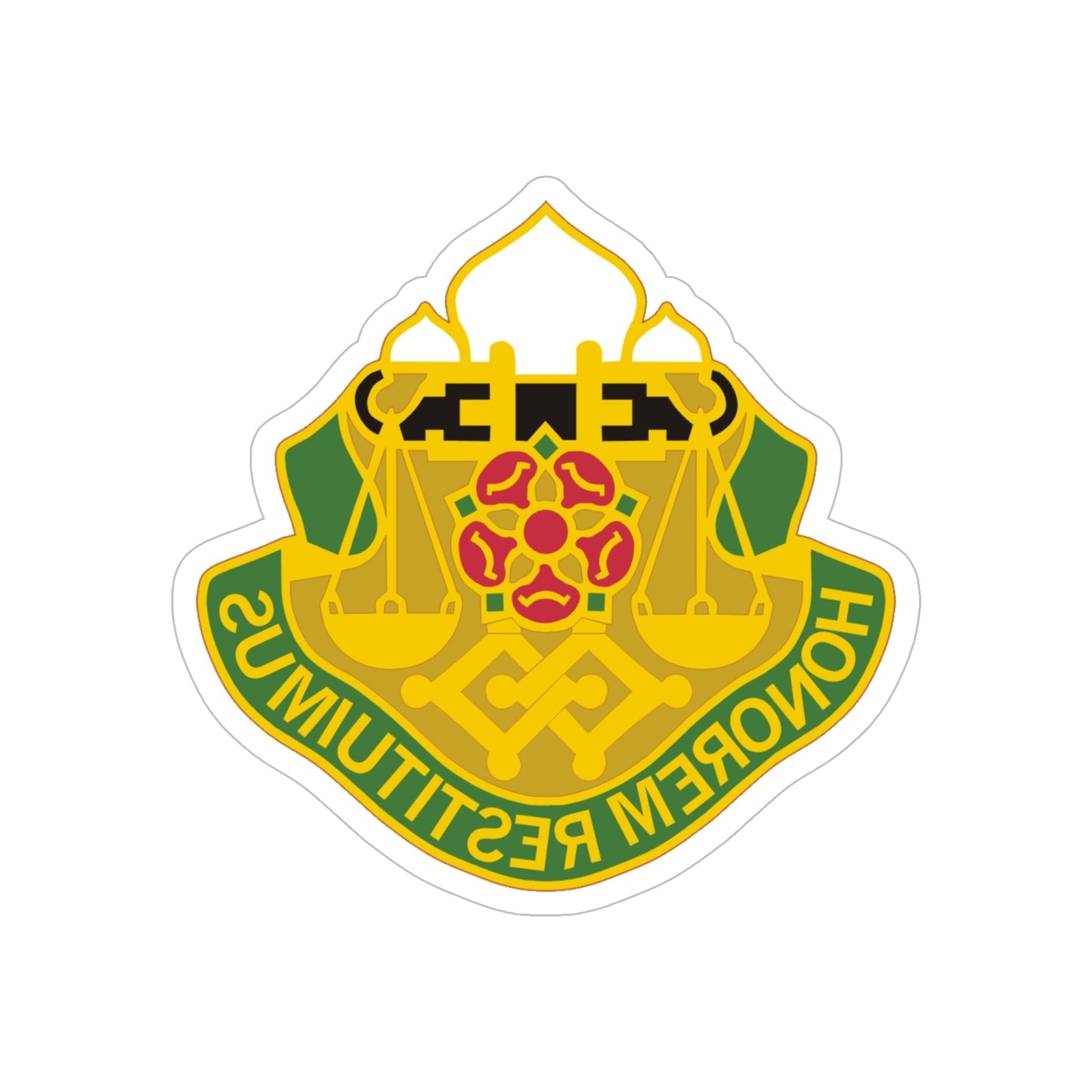 160 Military Police Battalion (U.S. Army) REVERSE PRINT Transparent STICKER-6 Inch-The Sticker Space