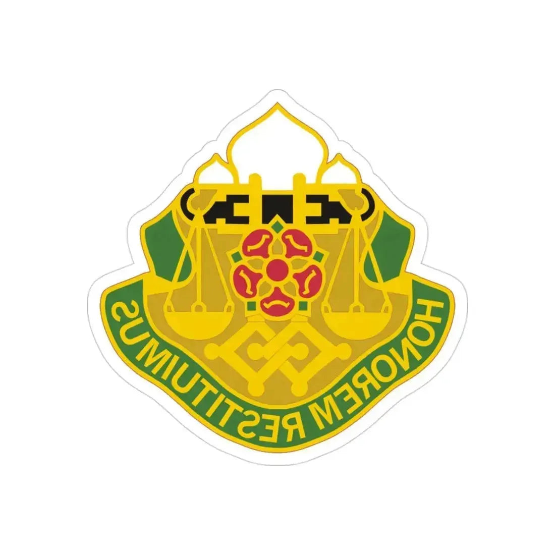 160 Military Police Battalion (U.S. Army) REVERSE PRINT Transparent Die-Cut STICKER 3 Inch Die-Cut Transparent - The Sticker Space