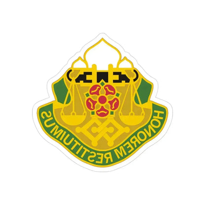 160 Military Police Battalion (U.S. Army) REVERSE PRINT Transparent Die-Cut STICKER 3 Inch Die-Cut Transparent - The Sticker Space